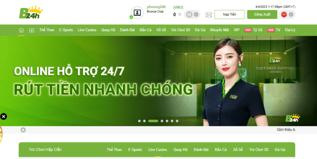 Game B24h có xứng đáng để lựa chọn trải nghiệm hay không?